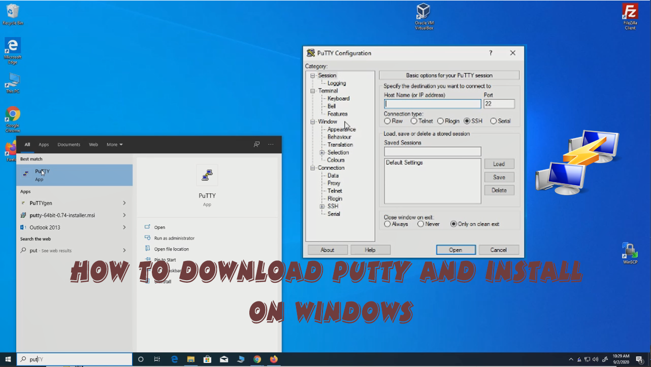How to download Putty and Install on Windows