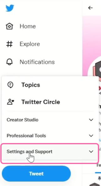 Twitter Settings and Support