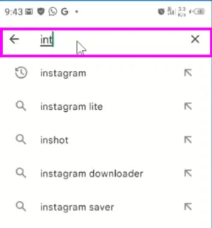 Search for Instagram 